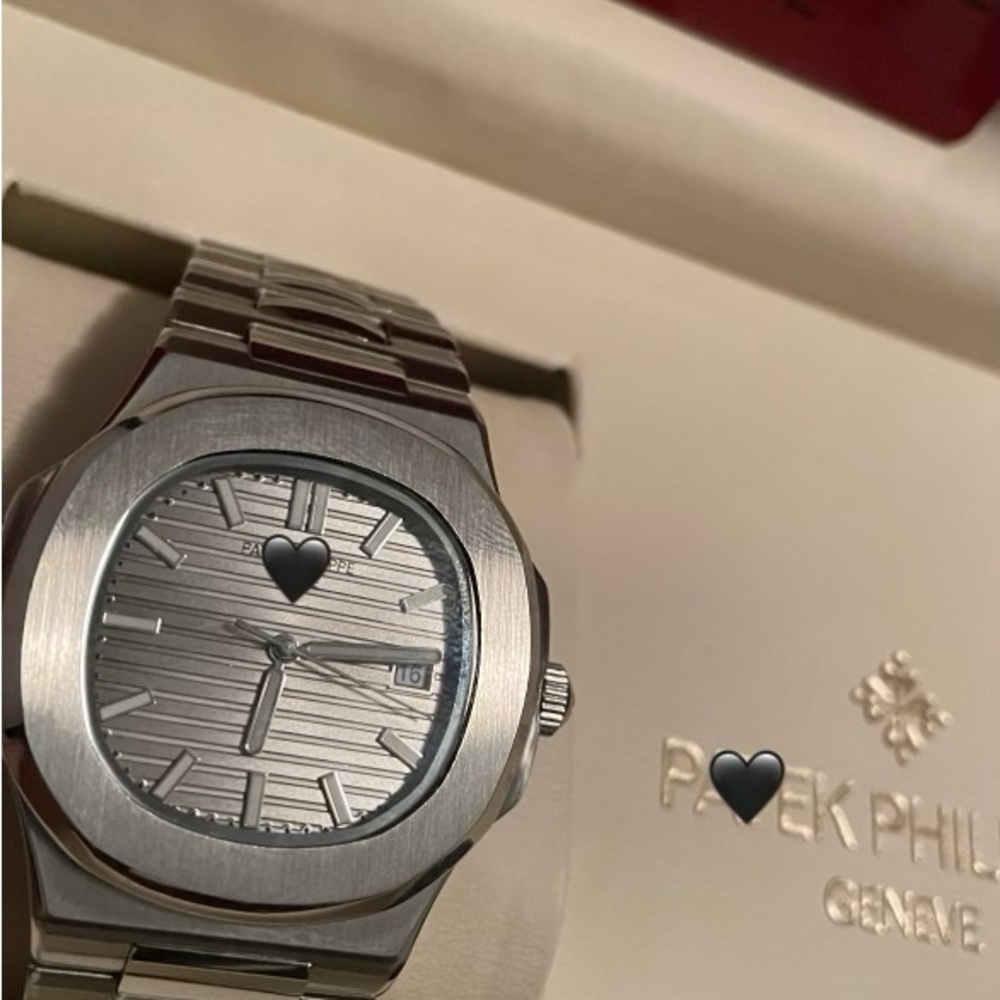 Men’s luxury Automatic Stainless Steel Watch (Silver)